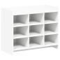 Preview: Schuhschrank mit Speicher Weiß 85 x 39,5 x 70 cm Holzwerkstoff