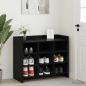 Preview: ARDEBO.de - Schuhschrank Schwarze Eiche 85 x 39,5 x 70 cm Holzwerkstoff