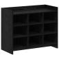 Preview: Schuhschrank Schwarze Eiche 85 x 39,5 x 70 cm Holzwerkstoff