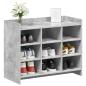 Preview: Schuhschrank Betongrau 85 x 39,5 x 70 cm Holzwerkstoff