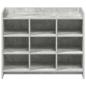 Preview: Schuhschrank Betongrau 85 x 39,5 x 70 cm Holzwerkstoff