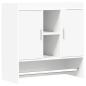 Preview: Wandregal Wandhalterung Wei? 80 x 36 x 80 cm Holzwerkstoff