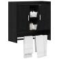 Preview: Wandregal Wandhalterung Schwarze Eiche 80 x 36 x 80 cm