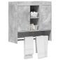 Preview: Wandregal Wandhalterung Betongrau 80 x 36 x 80 cm Holzwerkstoff