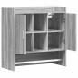 Preview: Wandregal Wandhalterung Grau Sonoma 80 x 36 x 80 cm