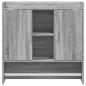 Preview: Wandregal Wandhalterung Grau Sonoma 80 x 36 x 80 cm