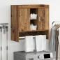 Preview: ARDEBO.de - Wandregal Wandhalterung Altholz 80 x 36 x 80 cm Holzwerkstoff