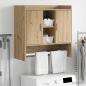 Preview: ARDEBO.de - Wandregal Wandhalterung Artisan-Eiche 80 x 36 x 80 cm