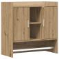Preview: Wandregal Wandhalterung Artisan-Eiche 80 x 36 x 80 cm
