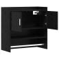 Preview: Wandregal Wandhalterung Schwarze Eiche 80 x 36 x 80 cm