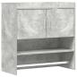 Preview: Wandregal Wandhalterung Betongrau 80 x 36 x 80 cm Holzwerkstoff