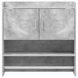 Preview: Wandregal Wandhalterung Betongrau 80 x 36 x 80 cm Holzwerkstoff