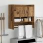 Preview: ARDEBO.de - Wandregal Wandhalterung Altholz 80 x 36 x 80 cm Holzwerkstoff