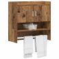 Preview: Wandregal Wandhalterung Altholz 80 x 36 x 80 cm Holzwerkstoff