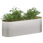 Preview: Hochbeet im Garten Edelstahl 120 x 40 x 40 cm