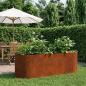Preview: ARDEBO.de - Hochbeet im Garten Wetterfeststahl 120 x 40 x 40 cm