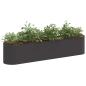 Preview: Hochbeet im Garten Schwarz 200 x 40 x 40 cm