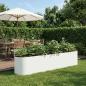 Preview: ARDEBO.de - Hochbeet im Garten Weiß 200 x 40 x 40 cm