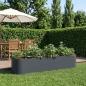 Preview: ARDEBO.de - Hochbeet im Garten Anthrazit 200 x 40 x 40 cm