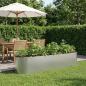 Preview: ARDEBO.de - Hochbeet im Garten Verzinkter Stahl 200 x 40 x 40 cm
