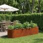 Preview: ARDEBO.de - Hochbeet im Garten Wetterfeststahl 200 x 40 x 40 cm