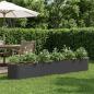 Preview: ARDEBO.de - Hochbeet im Garten Schwarz 280 x 40 x 40 cm