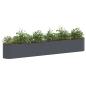 Preview: Hochbeet im Garten Anthrazit 280 x 40 x 40 cm