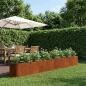 Preview: ARDEBO.de - Hochbeet im Garten Wetterfeststahl 360 x 40 x 40 cm
