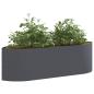 Preview: Hochbeet im Garten Anthrazit 140 x 40 x 40 cm Stahl