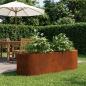 Preview: ARDEBO.de - Hochbeet im Garten Wetterfeststahl 140 x 40 x 40 cm Stahl