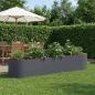 Preview: ARDEBO.de - Hochbeet im Garten Anthrazit 220 x 40 x 40 cm Stahl