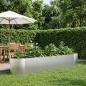 Preview: ARDEBO.de - Hochbeet im Garten Edelstahl 220 x 40 x 40 cm Stahl