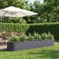 Preview: ARDEBO.de - Hochbeet im Garten Anthrazit 300 x 40 x 40 cm Stahl
