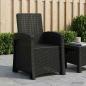 Preview: ARDEBO.de - Liegesessel Garten Rattan-Optik Anthrazit PP