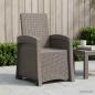 Preview: ARDEBO.de - Liegesessel Garten Rattan-Optik Hellgrau PP
