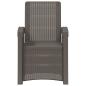 Preview: Liegesessel Garten Rattan-Optik Hellgrau PP