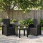 Preview: ARDEBO.de - Liegesessel Garten Rattan-Optik 2 stk. Anthrazit PP
