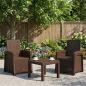 Preview: ARDEBO.de - Liegesessel Garten Rattan-Optik 2 stk. Braun PP