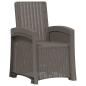 Preview: Liegesessel Garten Rattan-Optik 2 stk. Hellgrau PP