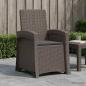 Preview: ARDEBO.de - Liegesessel Garten Rattan-Optik Hellgrau und Anthrazit PP