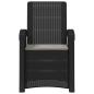 Preview: Liegesessel Garten Rattan-Optik 2 stk. Anthrazit und Hellgrau