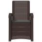 Preview: Liegesessel Garten Rattan-Optik 2 stk. Braun und Anthrazit PP