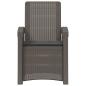 Preview: Liegesessel Garten Rattan-Optik 2 stk. Hellgrau und Anthrazit