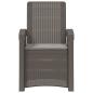 Preview: Liegesessel Garten Rattan-Optik 2 stk. Hellgrau PP