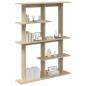 Preview: Wandregal Sonoma-Eiche 102 x 20 x 130 cm Holzwerkstoff