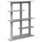 Preview: Wandregal Grau Sonoma 102 x 20 x 130 cm Holzwerkstoff
