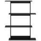 Preview: Wandregal Schwarze Eiche 100 x 20 x 126 cm Holzwerkstoff