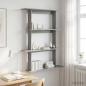 Preview: ARDEBO.de - Wandregal Grau Sonoma 100 x 20 x 126 cm Holzwerkstoff