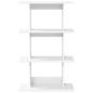 Preview: Wandregal Wandhalterung Weiß 56 x 20 x 90 cm Holzwerkstoff