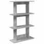 Preview: Wandregal Wandhalterung Betongrau 56 x 20 x 90 cm Holzwerkstoff